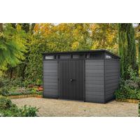 ZÁHRADNÝ DOMČEK CORTINA 2.0 11X7 - tmavosivá, plast (342/218/226cm)