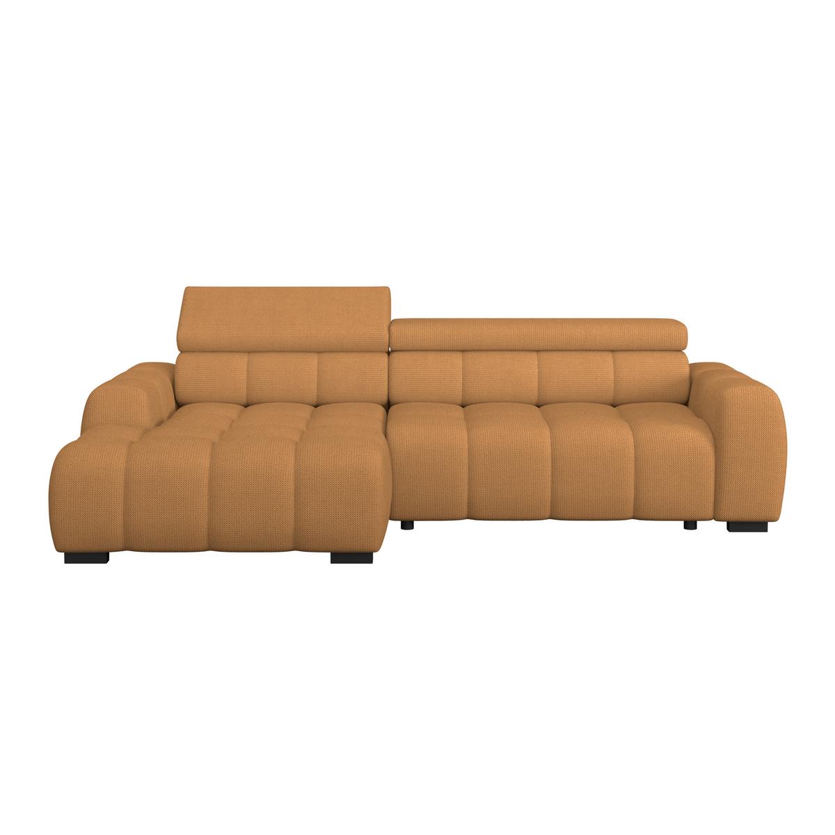 Ecksofa Fargo S Dunkelbraun, B: 168cm - Rostfarben/Dunkelbraun, Trend, Textil (168/285cm)