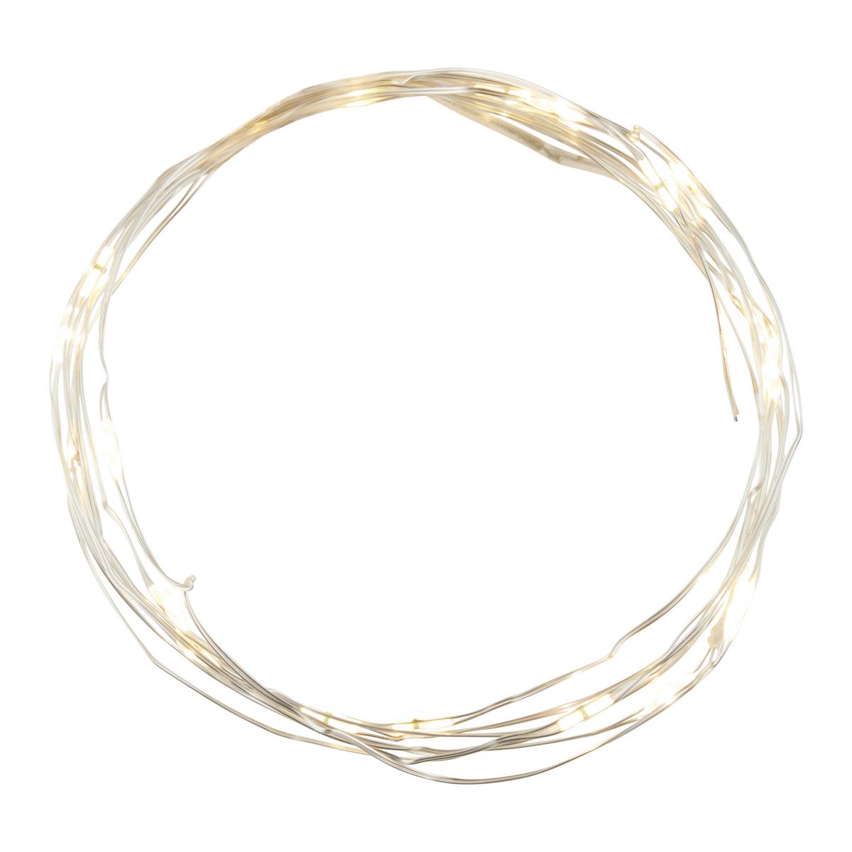 Svetelná reťaz ROB - strieborná, Modern, kov/plast (220cm) - Mömax