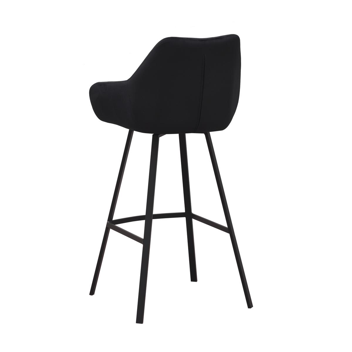 SADA BAROVÝCH ŽIDLÍ CASPER - černá, Moderní, kov/textil (55cm) - MID.YOU