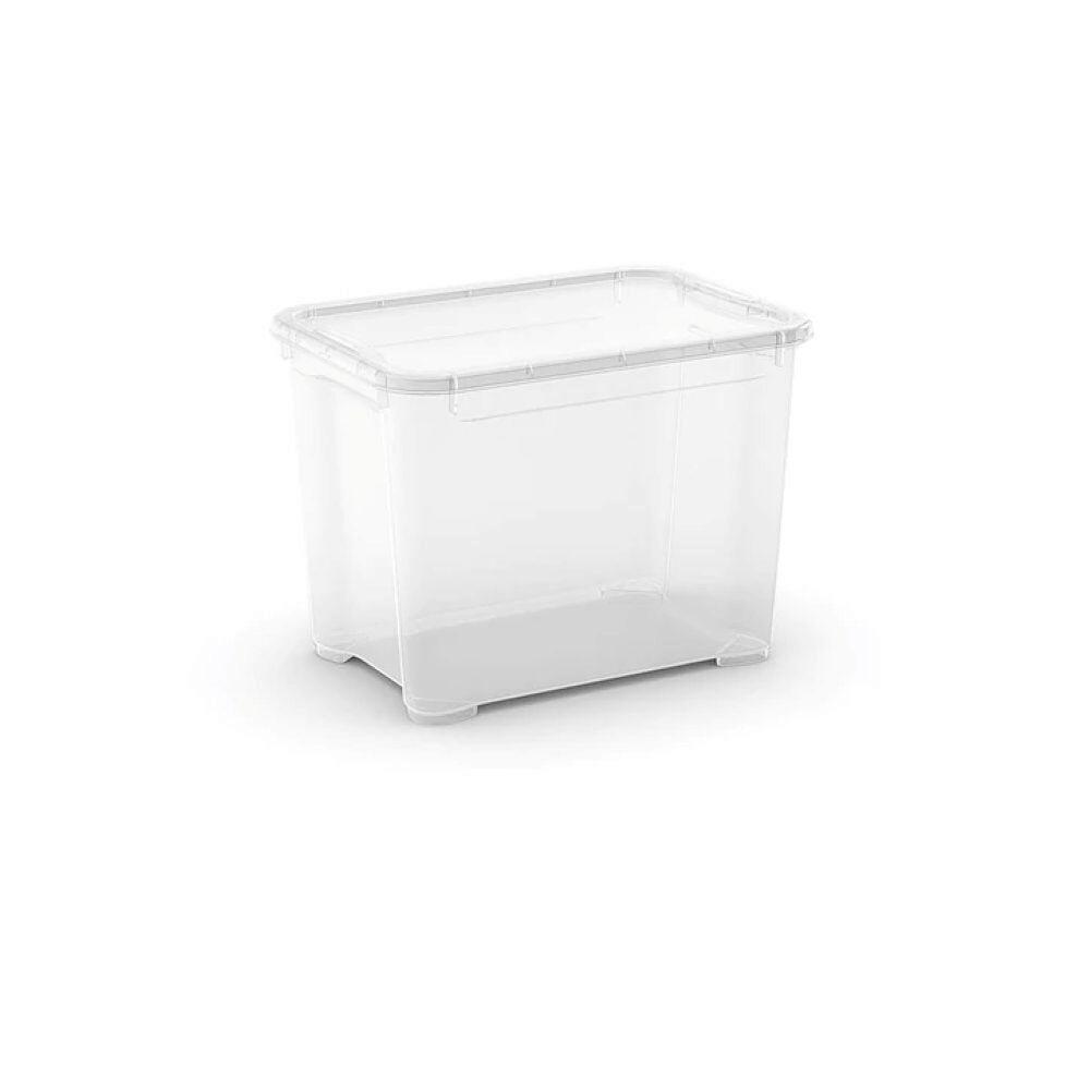 Tárolódoboz T Box S - áttetsző, Basics (28,5/38/26,5cm)