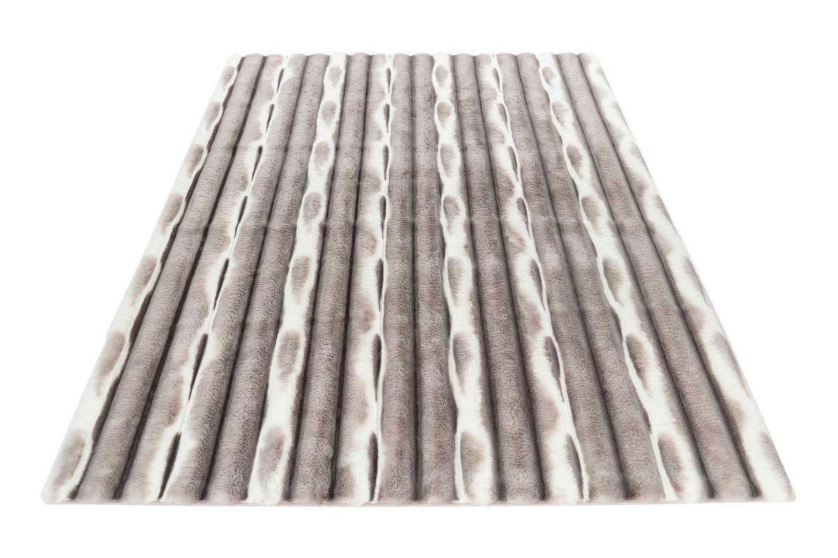 Teppich My Waves 305 - Silberfarben, Basics, Textil (40/60cm) - Obsession