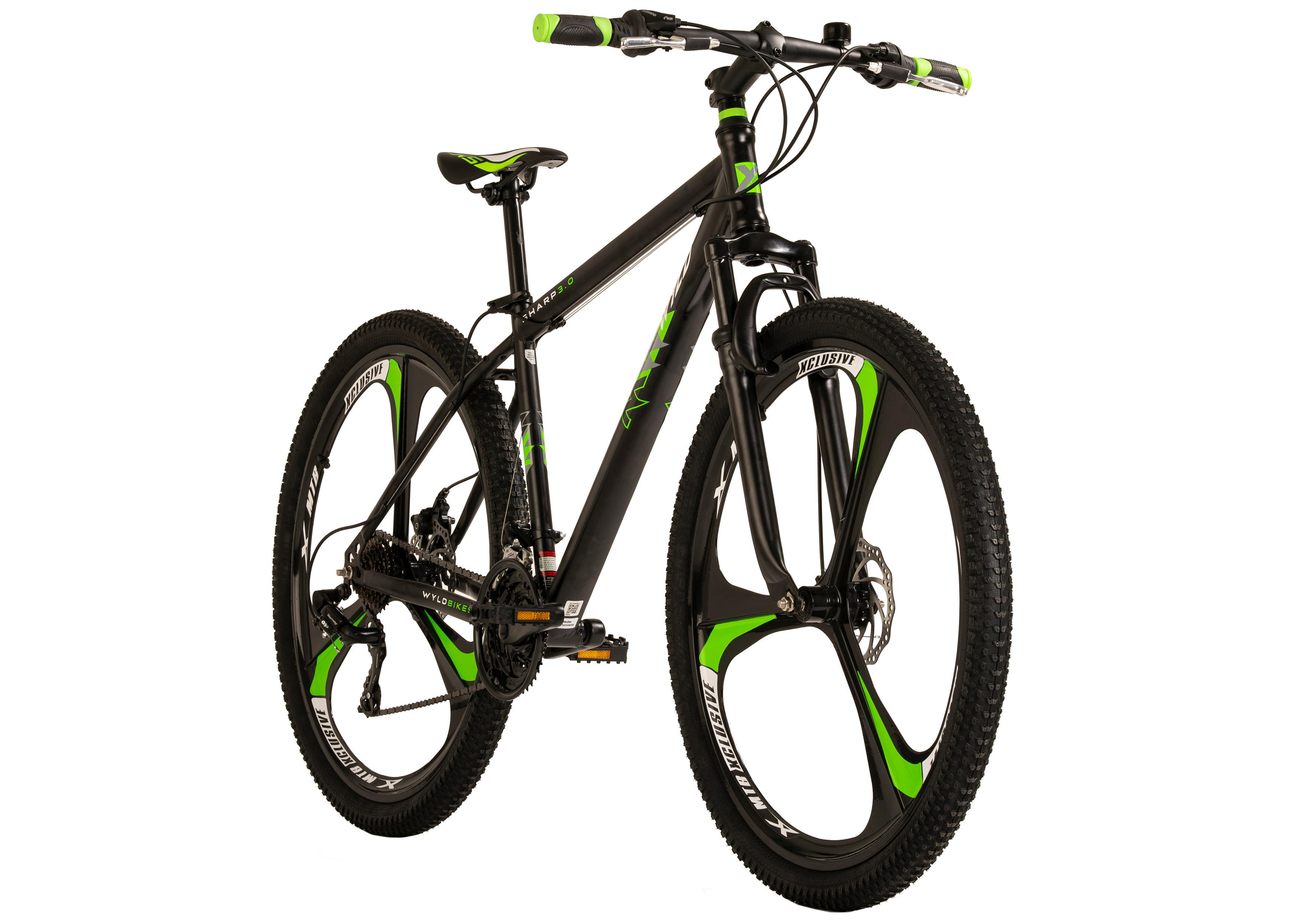 Mountainbike 411m - Schwarz, MODERN, Metall (25/140/60cm)