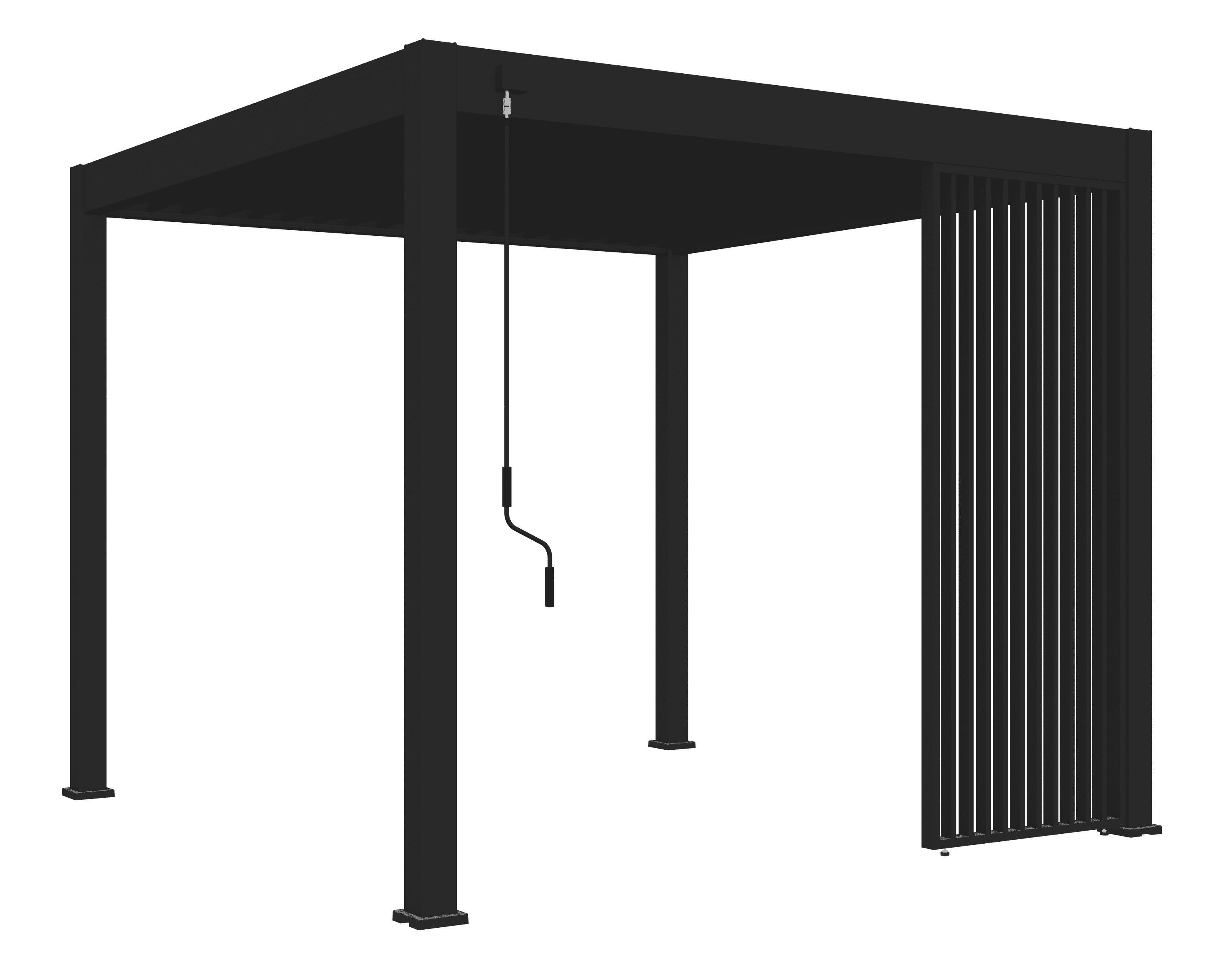 Pavillon-seitenteil 93x235cm Wetterfest - Anthrazit, Basics, Metall (93/235/10cm) - Gardenson