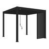 Pavillon-seitenteil 93x235cm Wetterfest - Anthrazit, Basics, Metall (93/235/10cm) - Gardenson