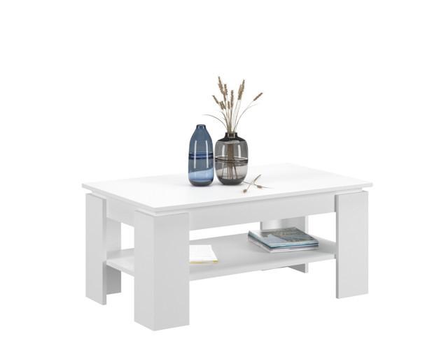 Couchtisch Titan Weiß L: 100 cm - Design, Holzwerkstoff (100/60/45cm) - MID.YOU