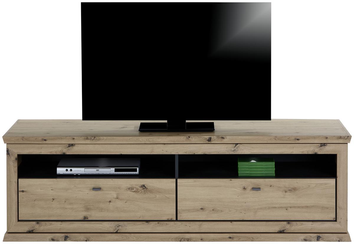 TV DIEL HARVEY - farba duba/antracitová, Lifestyle, kov/kompozitné drevo (180/55,4/50cm)