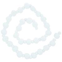 Weihnachtsdeko Girlande Textil Hängend Weiß - Weiß, KONVENTIONELL, Textil (230cm) - Luca Bessoni