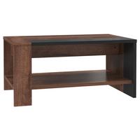 Dohányzóasztal Trass - fekete/tölgyfa, Konventionell, műanyag/faalapú anyag (90/42,5/55,2cm)