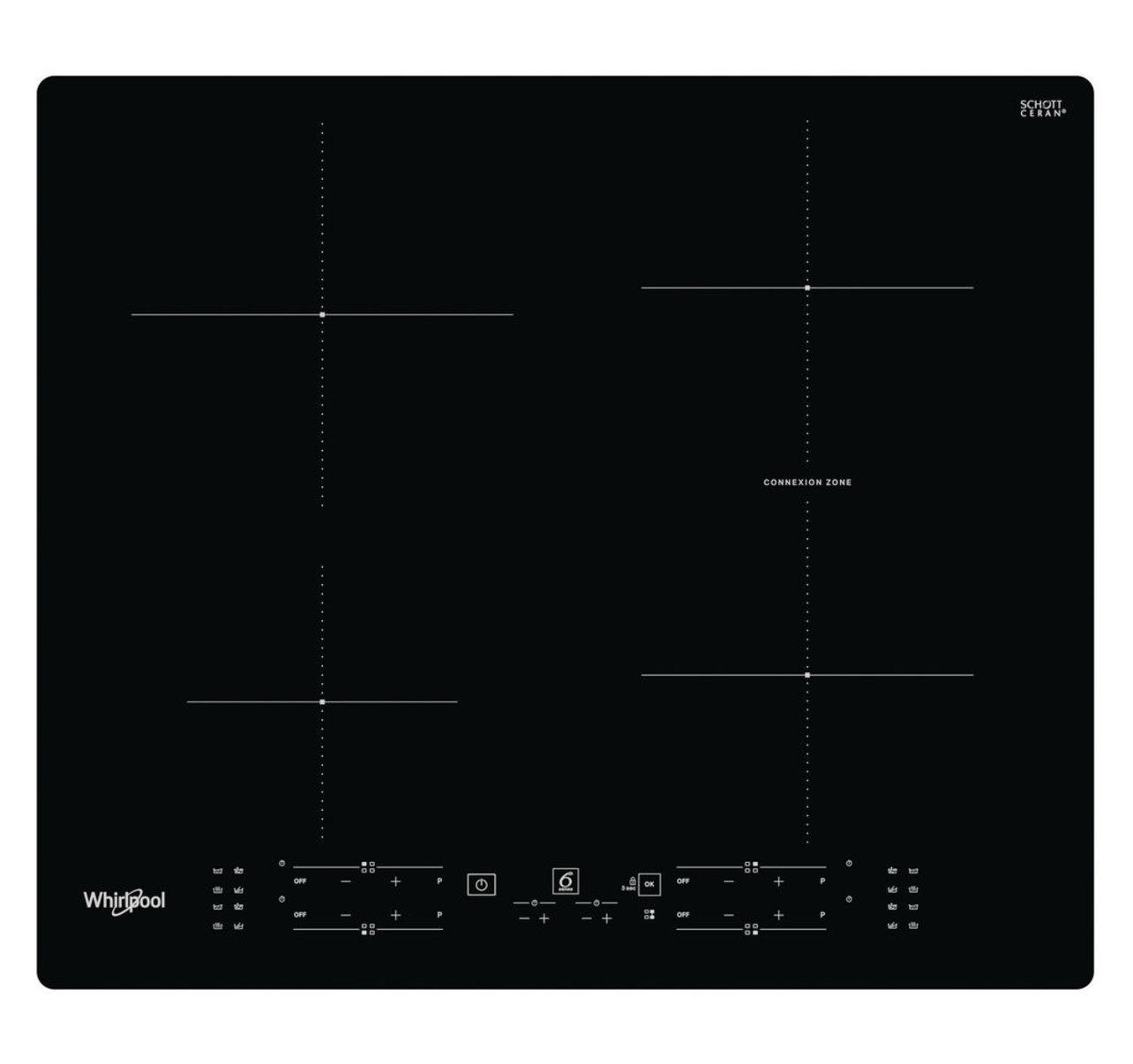 Indukční varná deska Whirlpool WB B8360 NE - černá (59/5,4/51cm) - Whirlpool