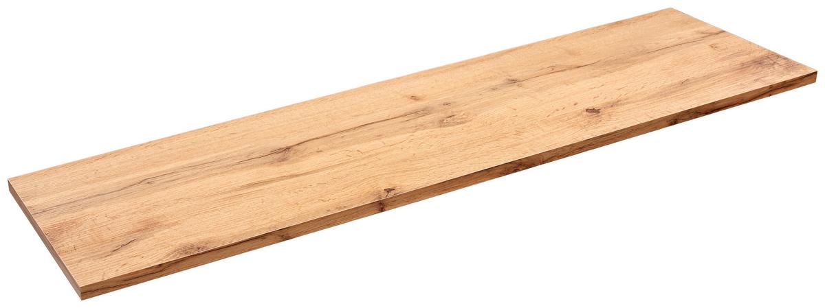 NÁSTĚNNÁ POLICE SKATE 120/30 - barvy dubu, Moderní, kompozitní dřevo (120/1,8/30cm)