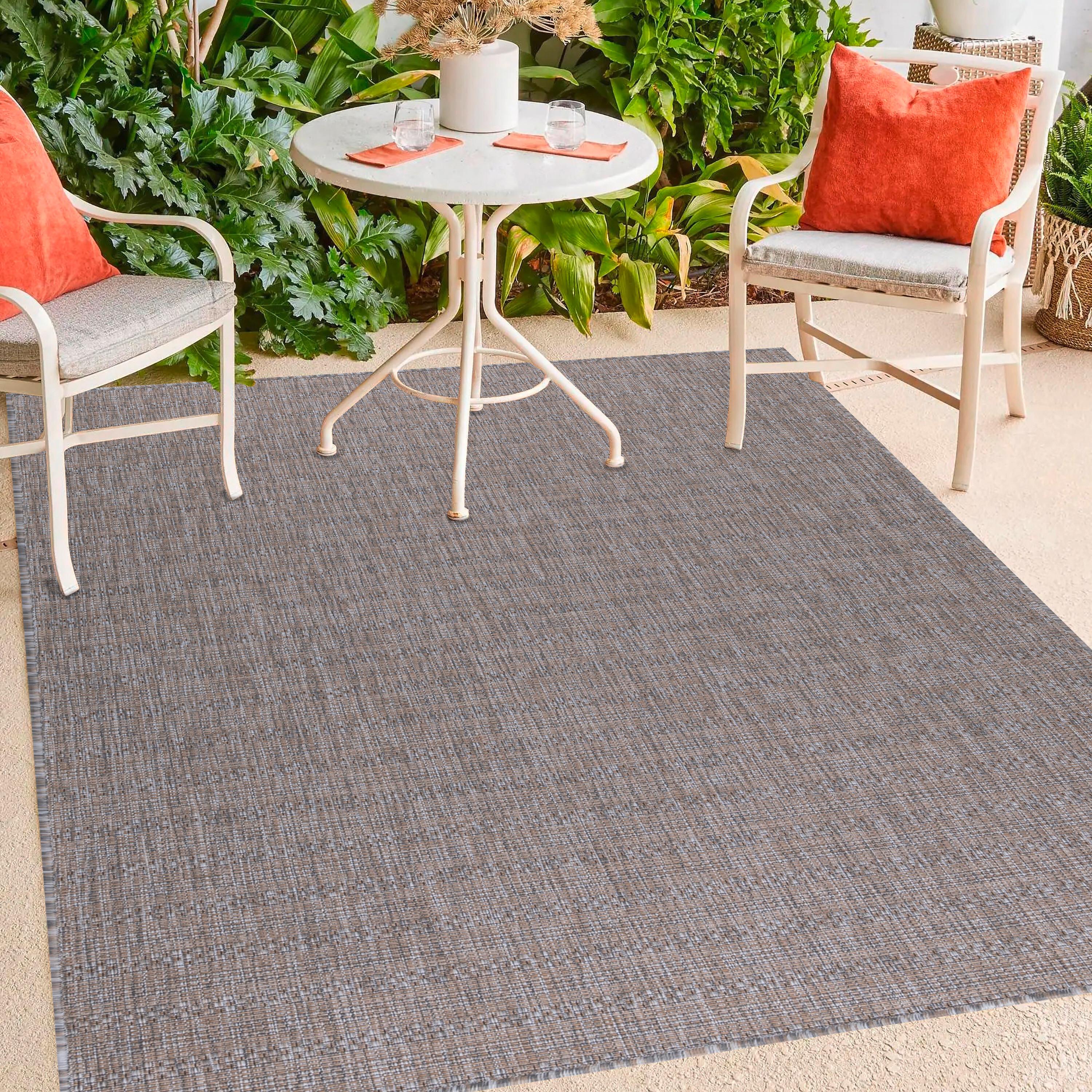 Outdoorteppich Zagora - Beige/Grau, Basics, Textil (140/200cm) - Novel