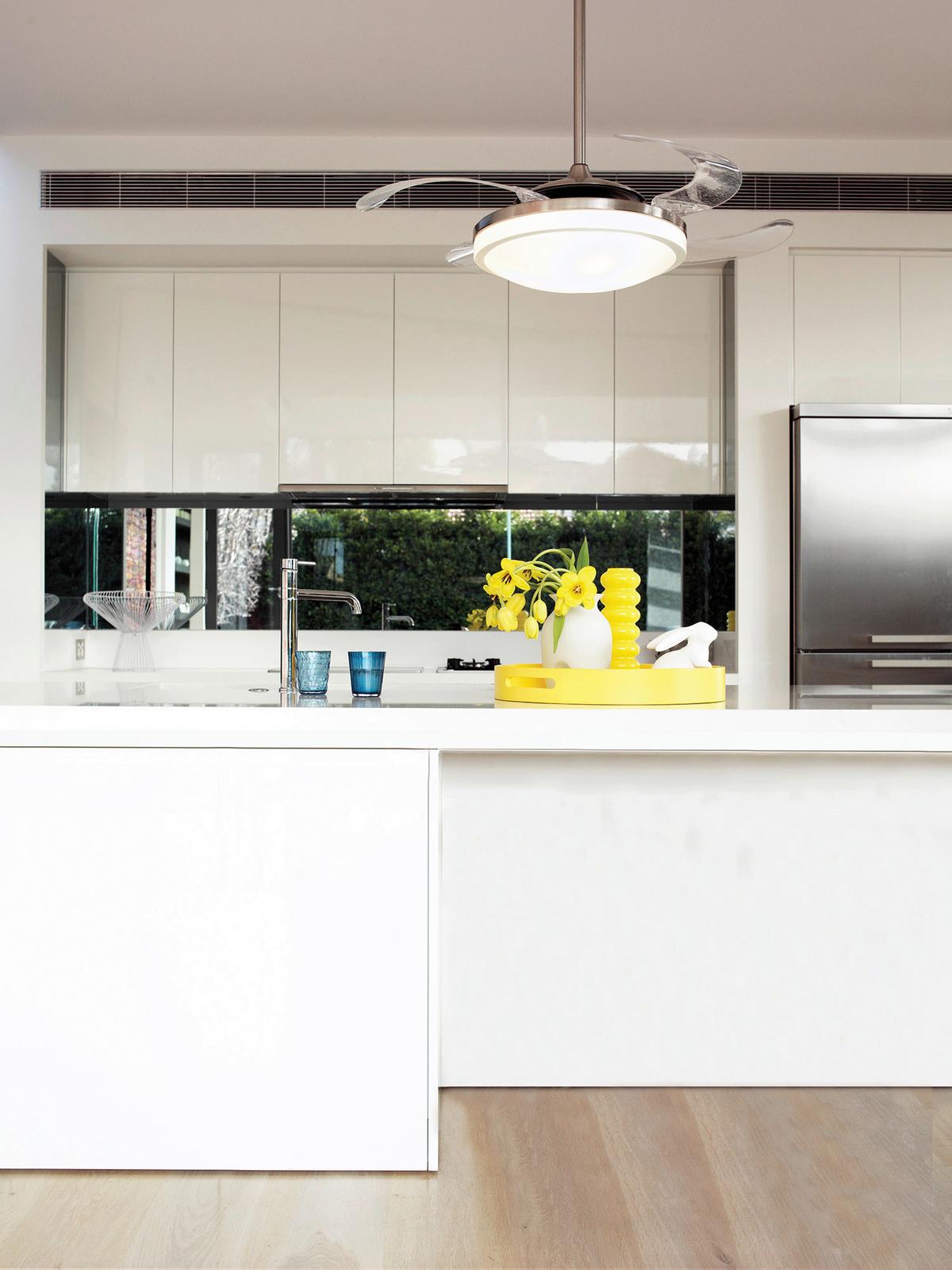 Verlängerungsstange für Deckenventilatoren Chrom matt - Chromfarben, Basics, Metall (0,26/90cm) - P & B