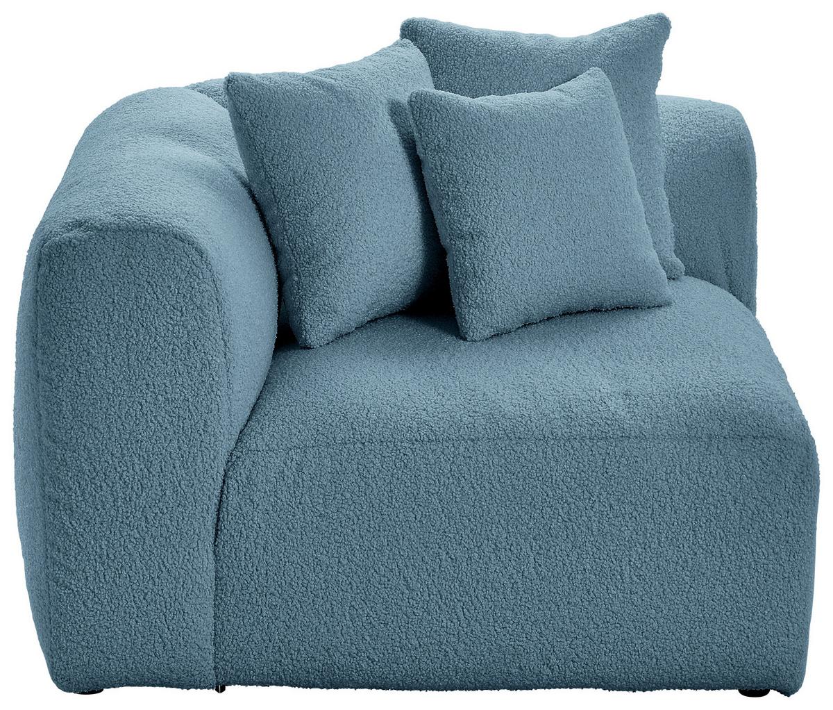 Modul Sofa Bloom Ecke B: 115 Cm Blau - Blau, Trend, Textil (115/70/115cm) - Livetastic