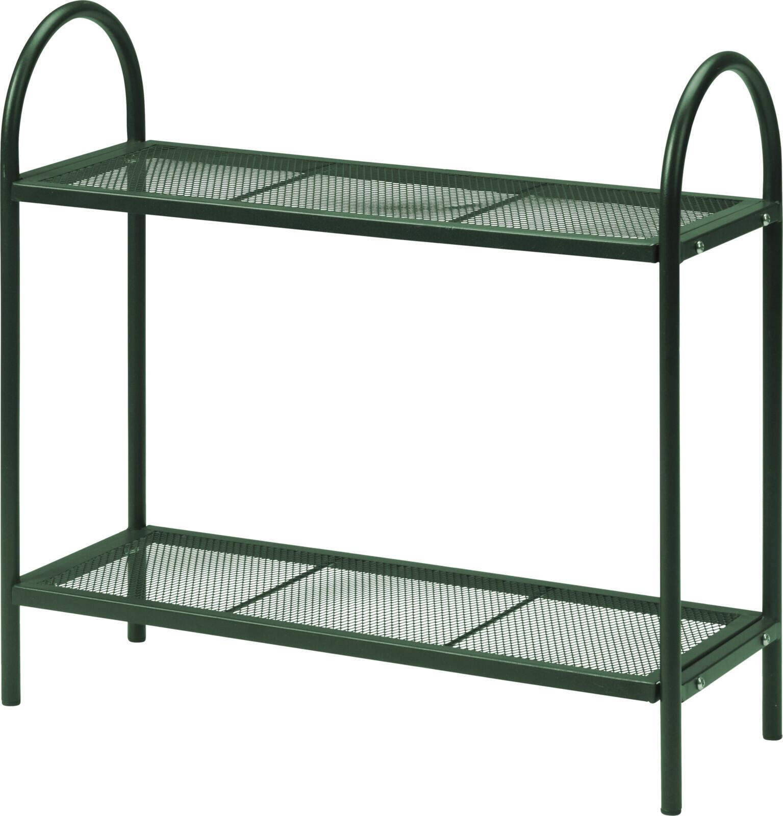 Gartenregal Aus Metall Dunkelgrün B/h: Ca. 22/58 Cm