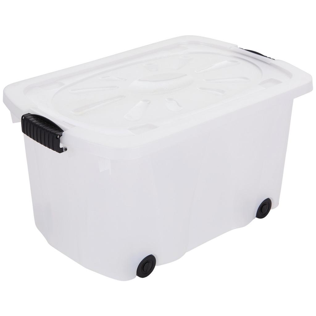 Aufbewahrungsbox Klipper + Deckel Kunststoff 58x37x31cm