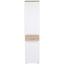 Hochschrank Mindi - Eichefarben/Weiß, KONVENTIONELL, Holzwerkstoff/Kunststoff (40,2/184,8/34,1cm)