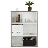 Regál KEFLAVIK -EXKLUSIV- - šedá/bílá, Moderní, kompozitní dřevo/plast (84,5/115,1/41,5cm) - Mömax