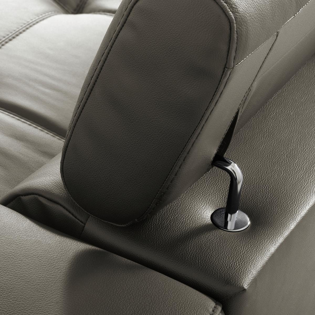 Ecksofa Torino Teilleder Schlammfarben 173x247 - Schlammfarben/Schwarz, Design, Leder/Textil (173/247cm) - Livetastic