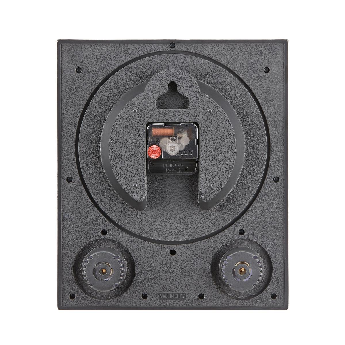 Falióra Alexa - fekete/ezüstszínű, Basics, műanyag/üveg (25,3/30,2/4cm) - Ondega