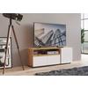 Tv-elem Morongo 148,9/39,6cm - tölgyfa színű/fehér, Modern, faalapú anyag (148,9/39,6/52,5cm)