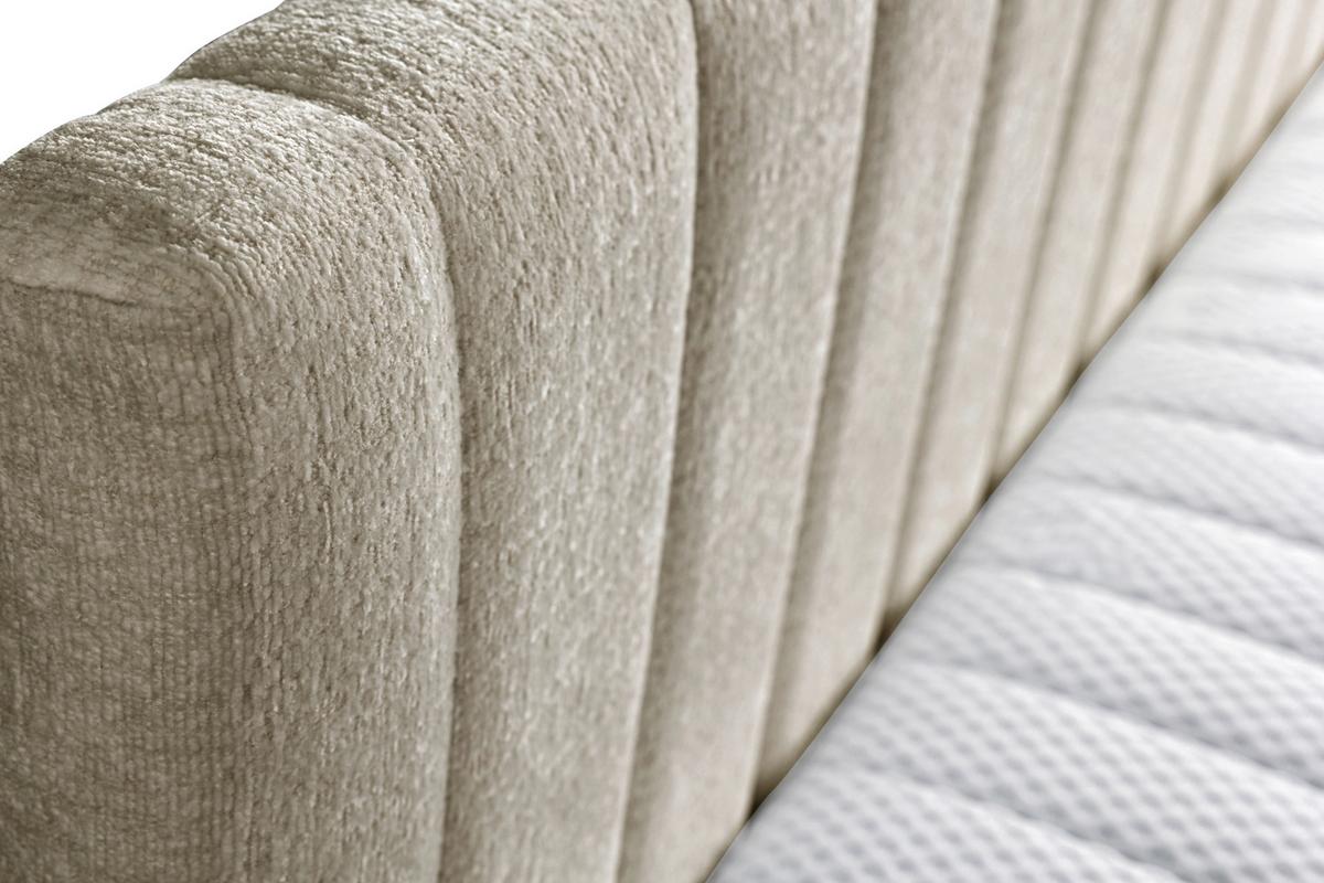 Schlafsofa Roma - Hellbraun/Schwarz, Design, Textil (212/83/99cm) - MID.YOU