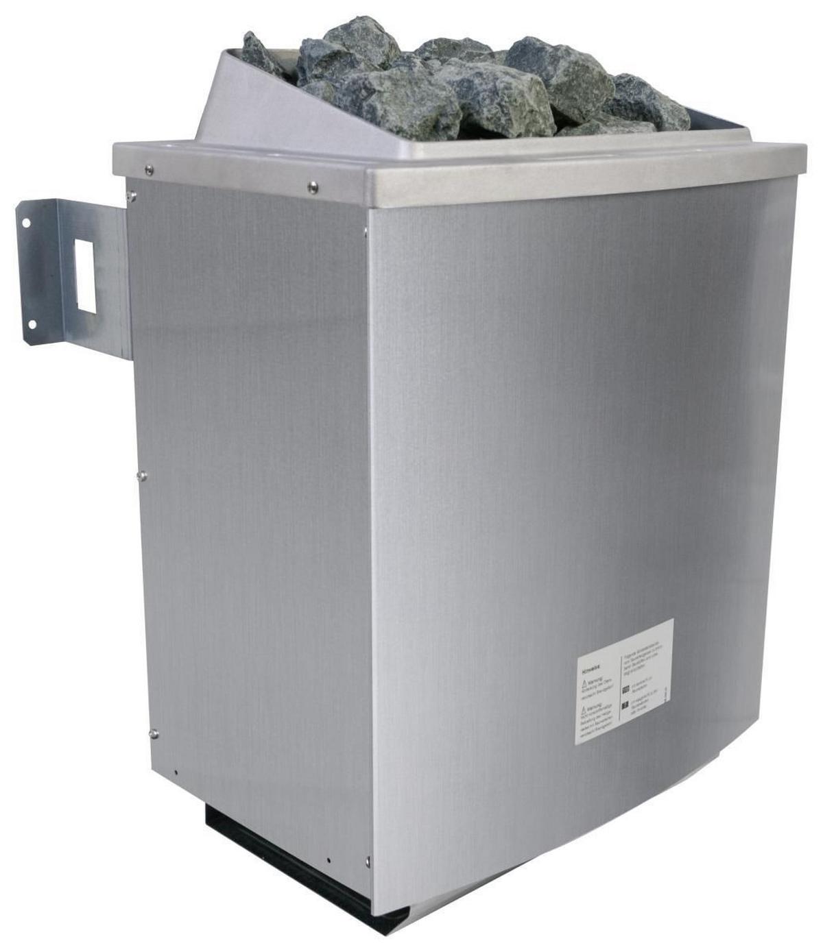 Sauna Nizza Mit Ext. Steuerung 9-Kw-Ofen - Naturfarben, MODERN, Holz (196/198/196cm) - Karibu