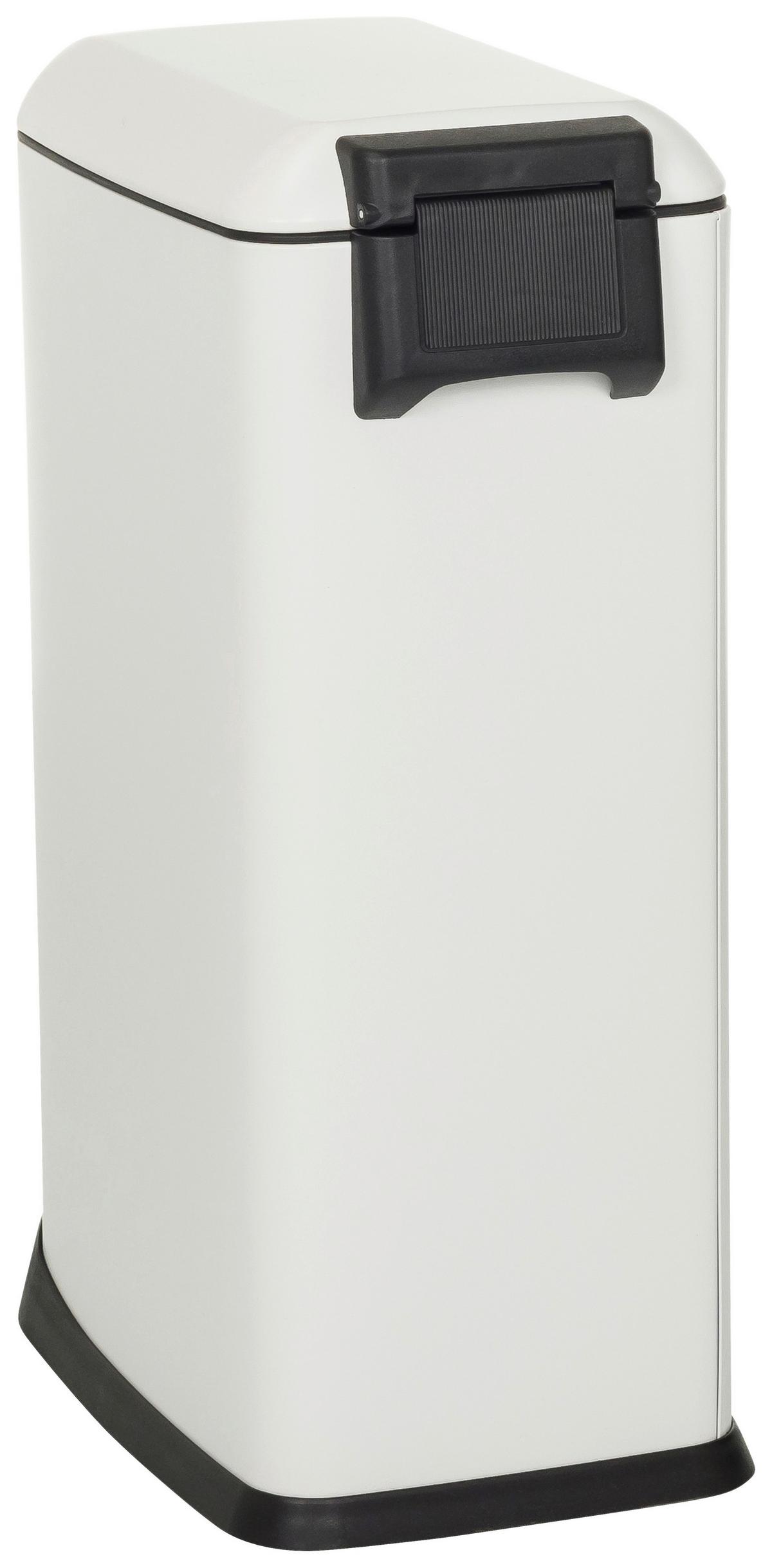 Abfallsammler Clean Slim Schwarz B: 34 cm - Schwarz/Weiß, MODERN, Metall (34/56/22cm) - MID.YOU