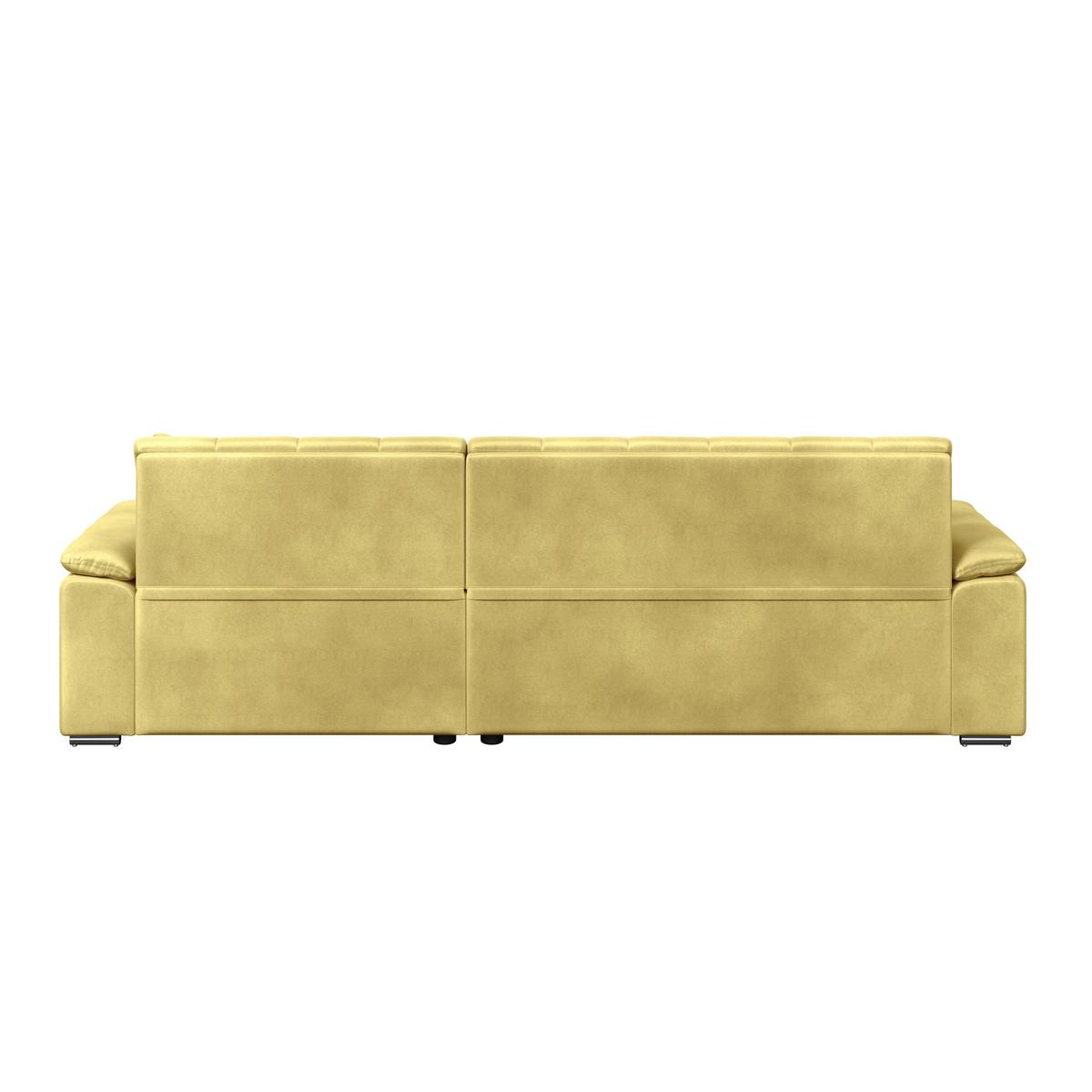 Ecksofa Bali senfgelb, 208x120cm - Senfgelb, Trend, Textil (257/167cm) - Livetastic