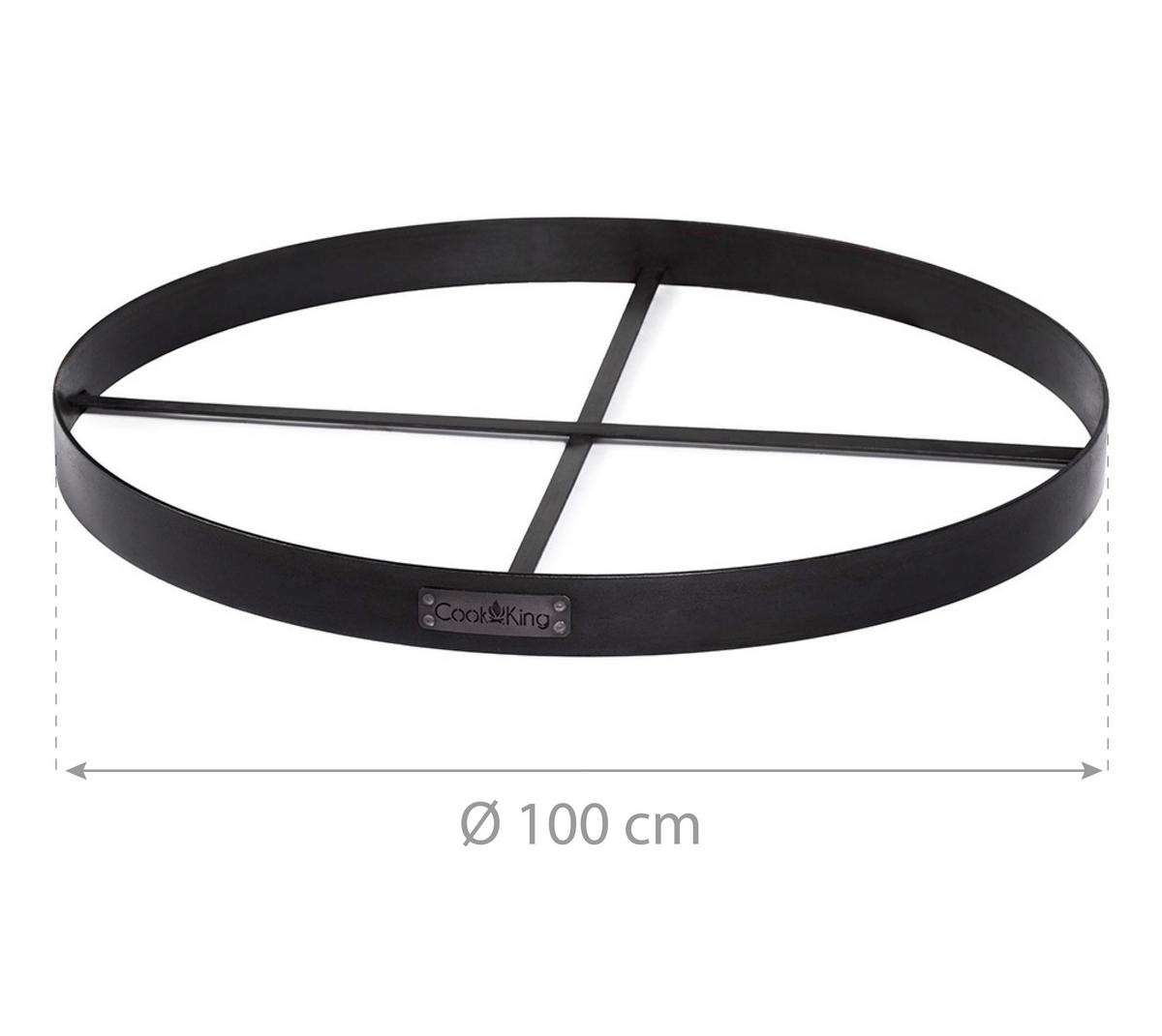 Grillzubehör Feuerschalenbasis 100 - Schwarz, Basics, Metall (100cm)