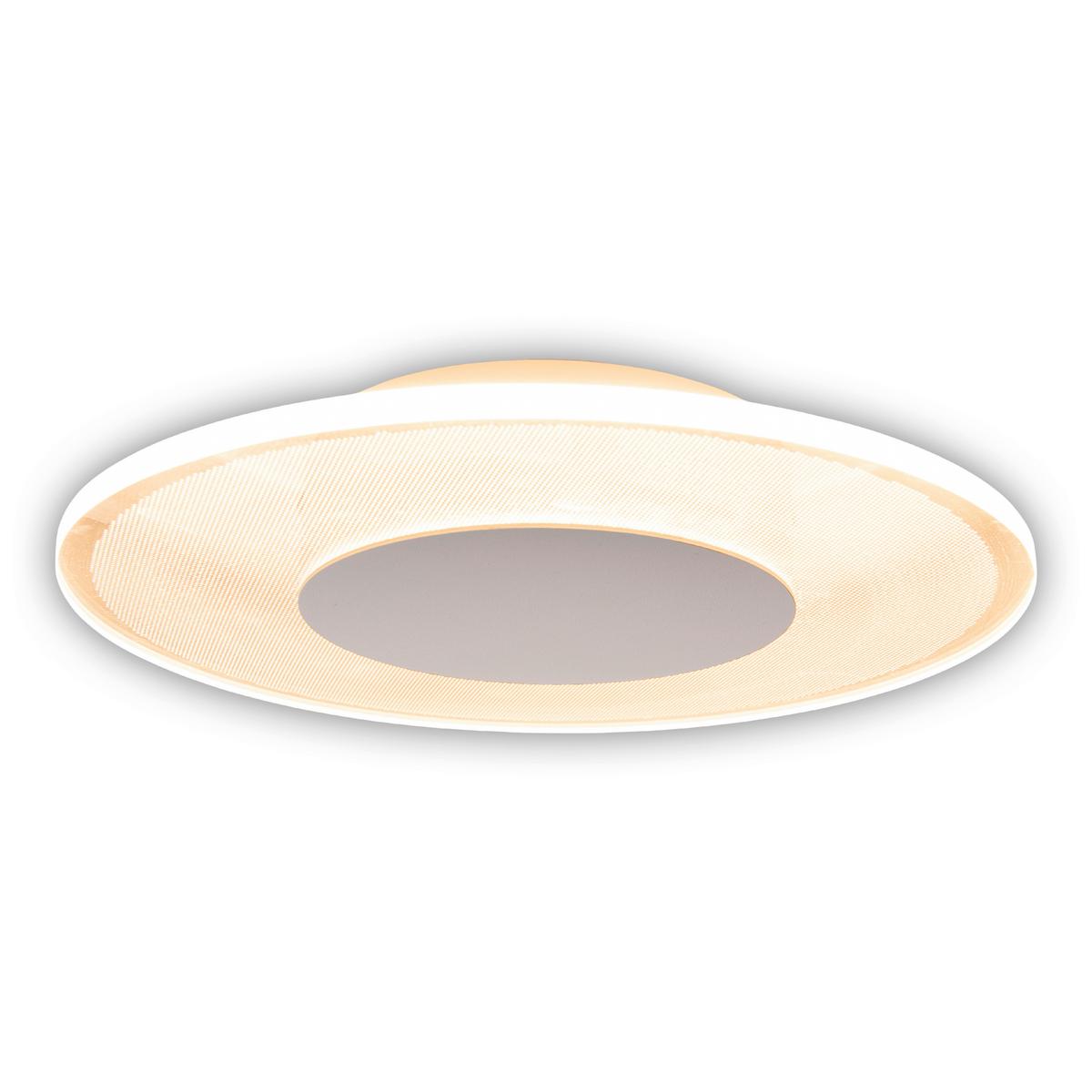 LED-Deckenleuchte Ø 29 cm dimmbar - Weiß, KONVENTIONELL, Kunststoff/Metall (29/5cm) - Näve