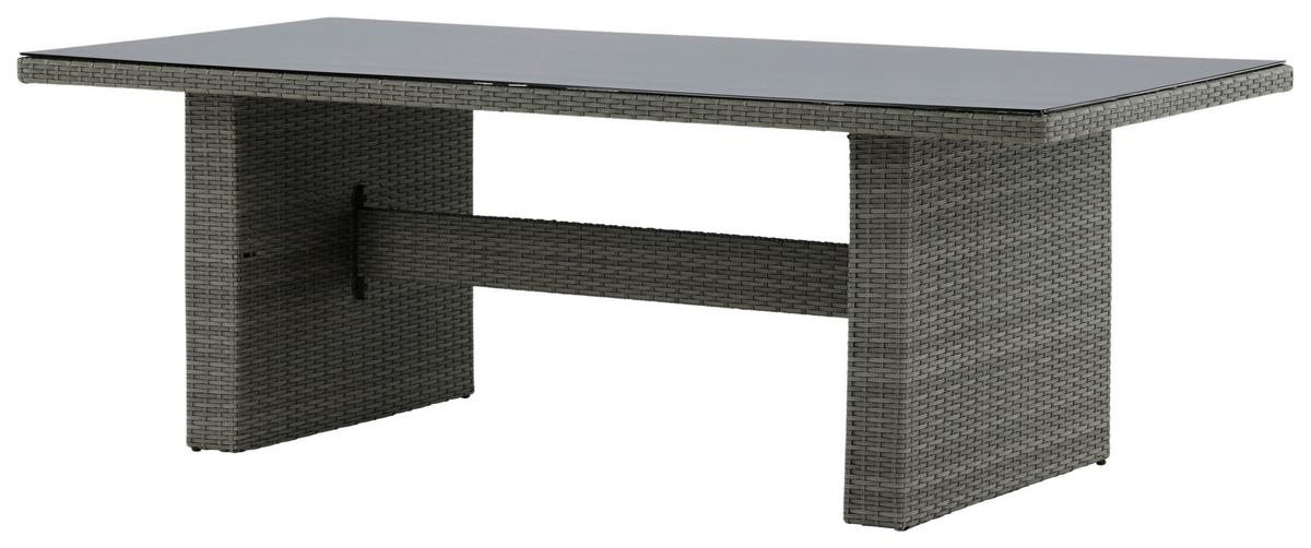 Gartentisch Padova Kunststoff L 200 cm - Grau, KONVENTIONELL, Kunststoff (200/100/74cm) - Gardenson