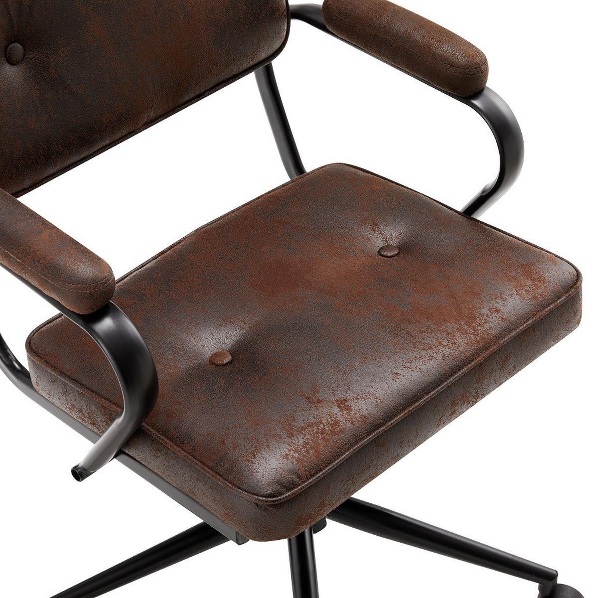 Kancelárska stolička COLT -EXKLUSIV- - čierna/tmavohnedá, Lifestyle, kov/drevo (62/85-95/63cm) - Mömax