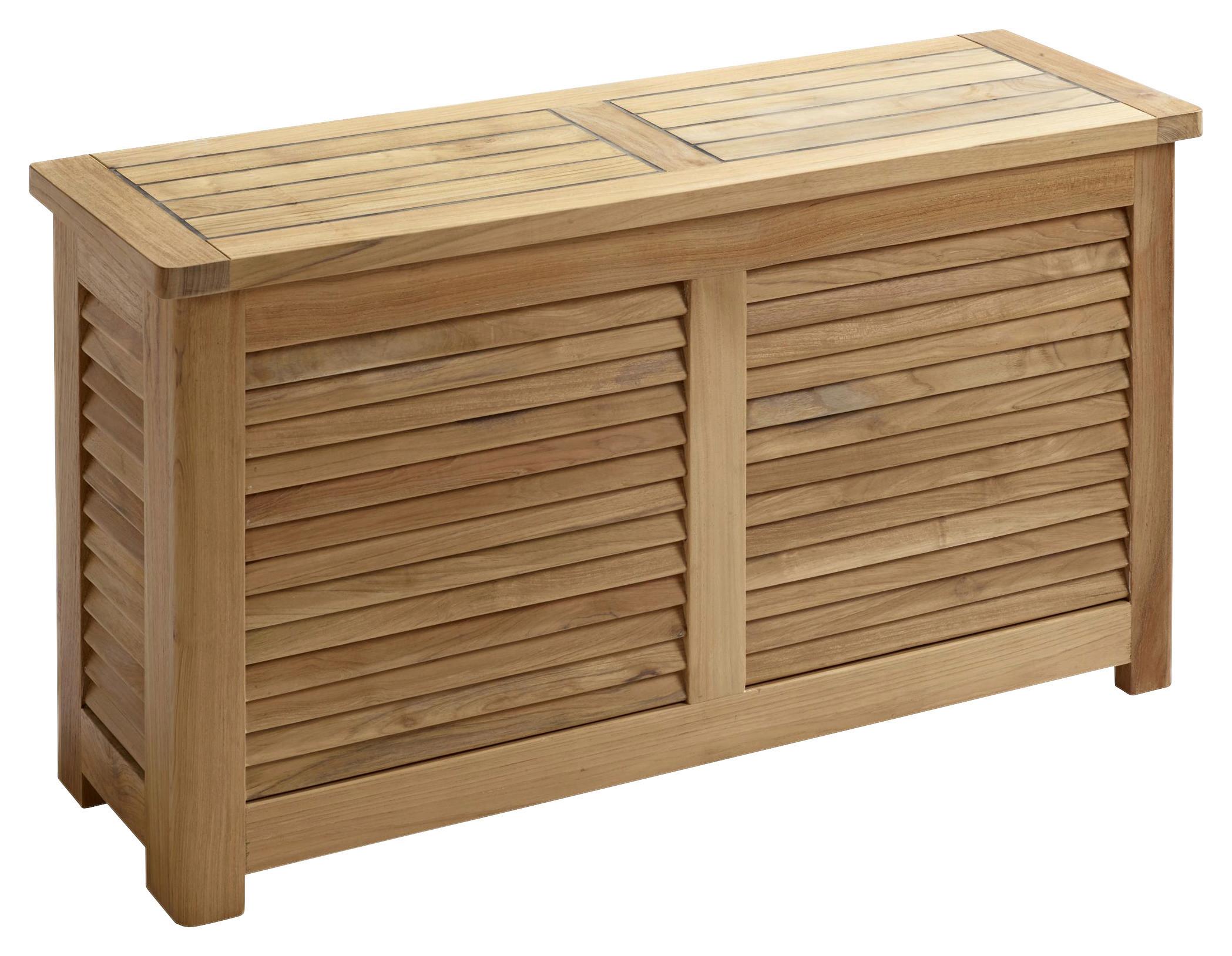 Truhe Classic 5056000 - Teakfarben, ROMANTIK / LANDHAUS, Holz (90/48/30cm) - MID.YOU