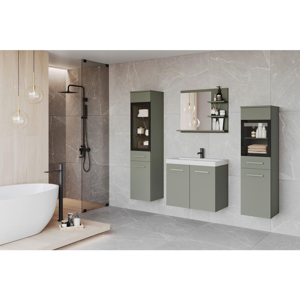 Badezimmer Madrit-Set 5--teilig Grün B: 120,4 cm