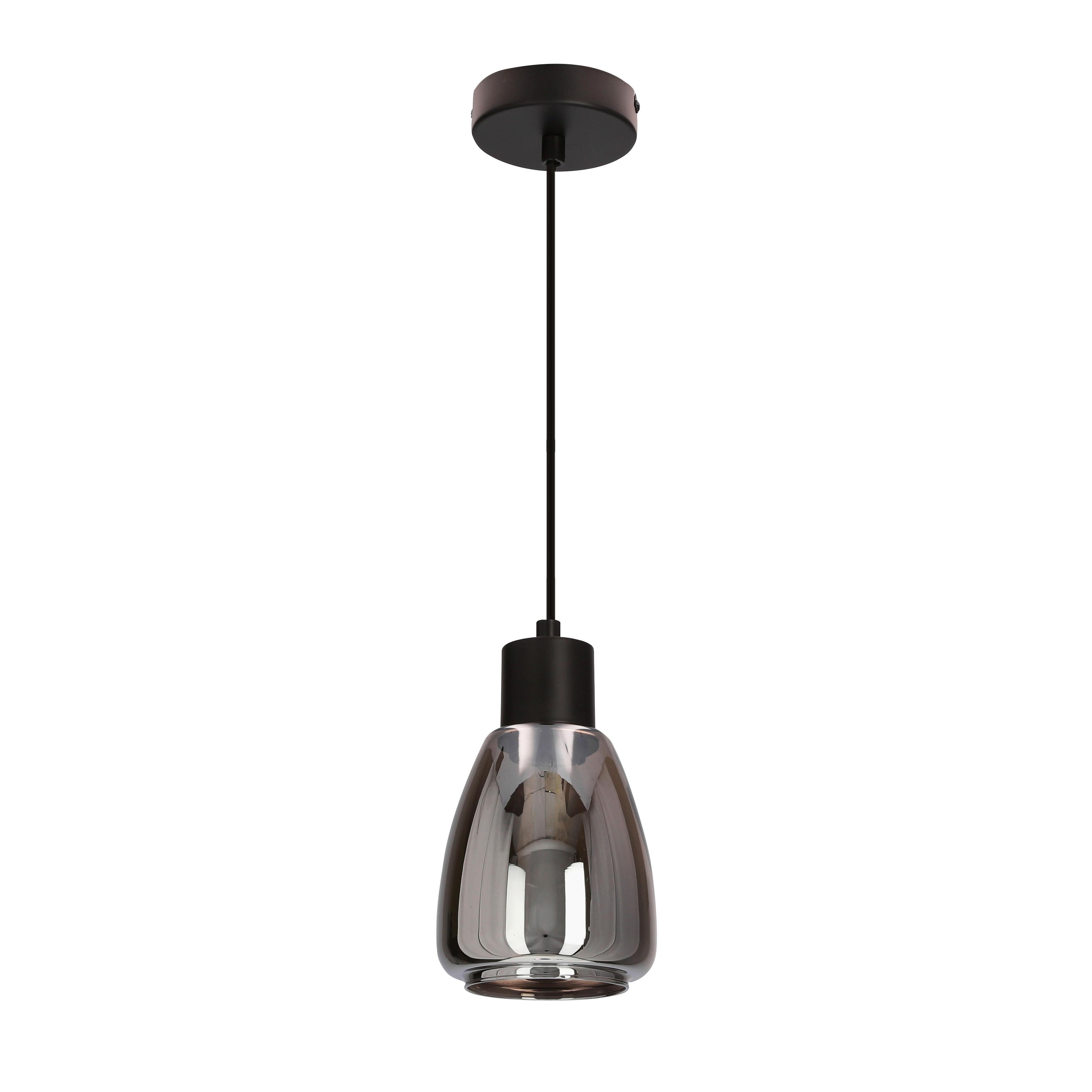 Pendelleuchte 31-35080 Moldo - Schwarz, KONVENTIONELL, Glas/Metall (12/12/120cm)