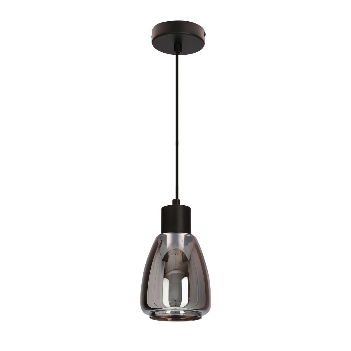Pendelleuchte 31-35080 Moldo - Schwarz, KONVENTIONELL, Glas/Metall (12/12/120cm)