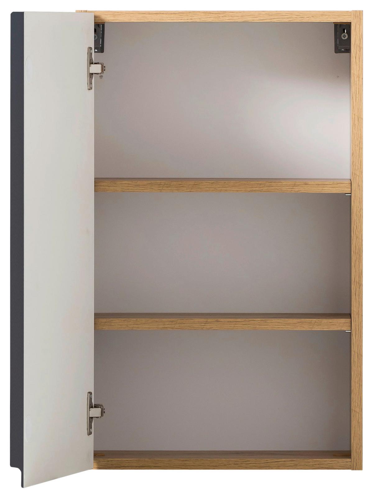 Hängeschrank Verese B: 40 cm Grau/Eiche Wotan - Eiche Wotan/Grau, MODERN, Holzwerkstoff (40/64/20cm) - Held