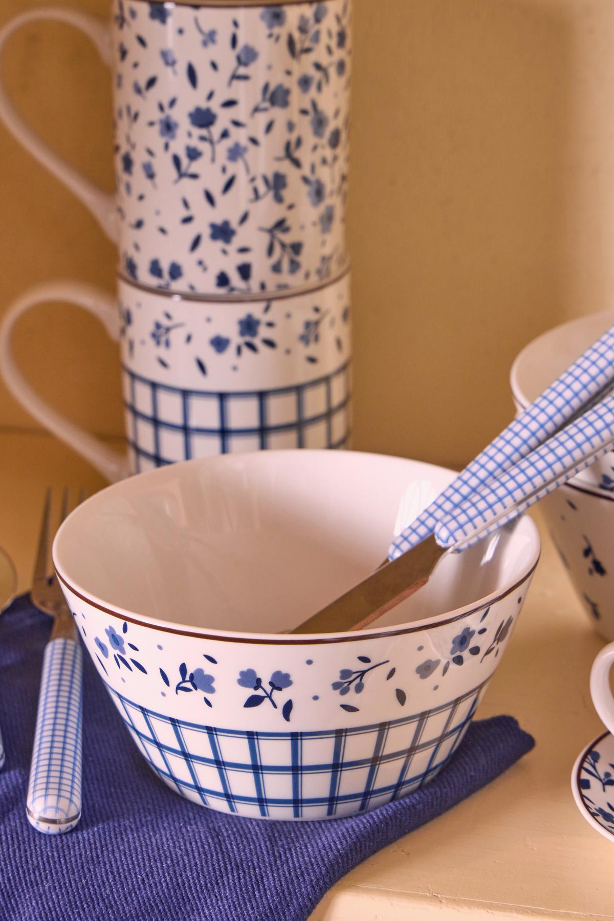 Müzlis Tál Country Side - kék/fehér, Design, kerámia (14/6,5cm) - Luca Bessoni