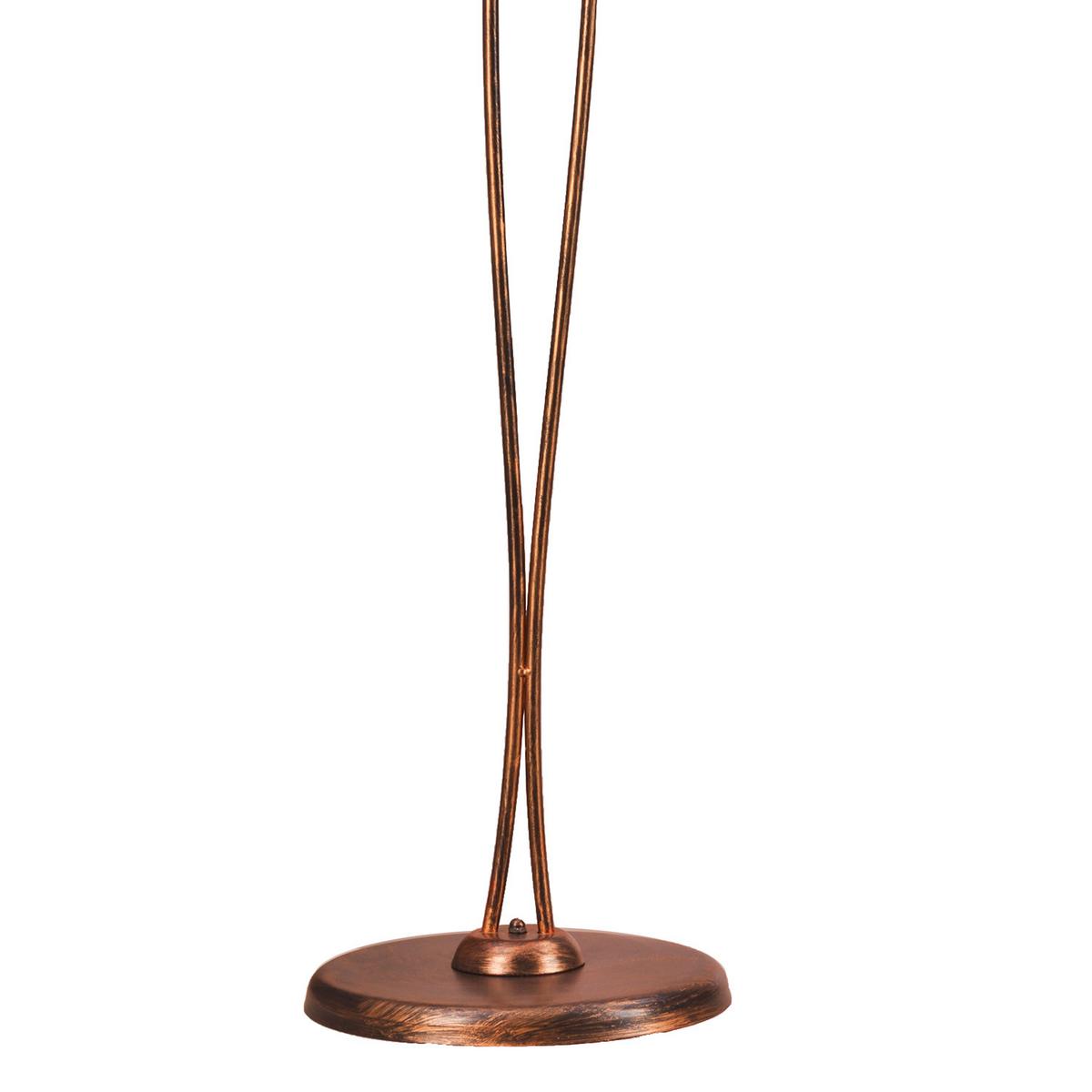 Stehleuchte 4257/Pt2 - Bernsteinfarben/Bronzefarben, KONVENTIONELL, Keramik/Metall (55/42/180cm)