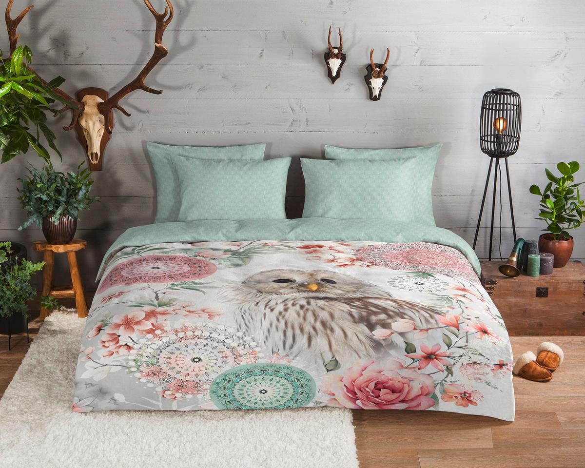 BETTWÄSCHE OMAIRA - Multicolor/Weiß, Design, Textil (140/200cm)