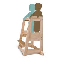 Lernturm Tissi® Felix Zwillingsturm - Buchefarben, Basics, Holz (54/91/45cm) - tiSsi