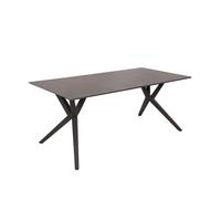 GARTENTISCH TISCH MATERA - Anthrazit/Braun, MODERN, Kunststoff/Metall (90/74,5/180cm) - Gardenson
