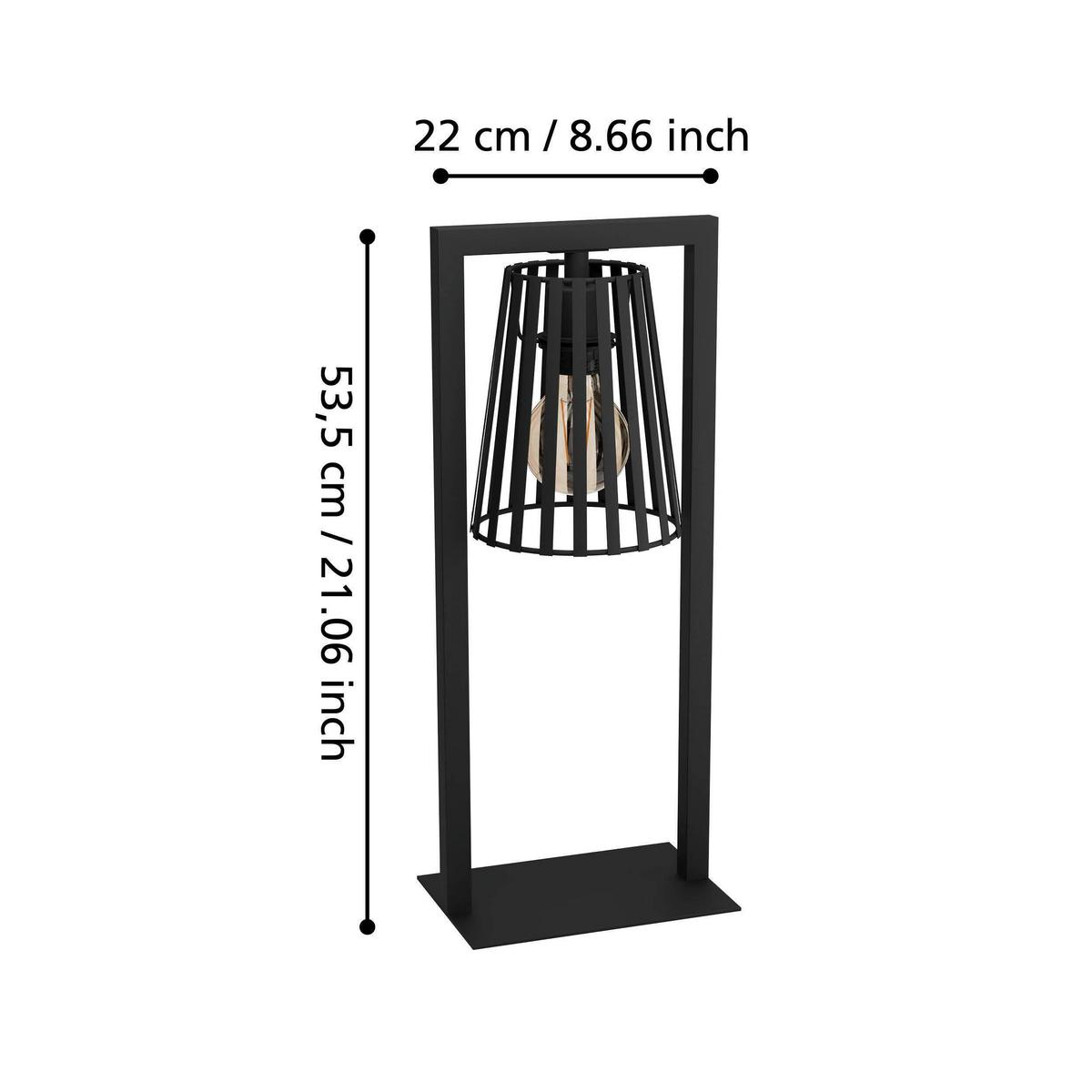 STOLNÍ LAMPA BOGOTA - černá, Basics, kov (22/53,5cm) - Eglo