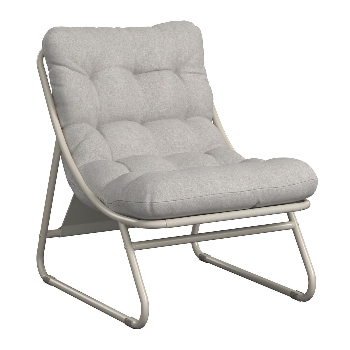 Loungesessel Kapstadt - Beige, MODERN, Textil/Metall (68/36/65cm) - Beldano