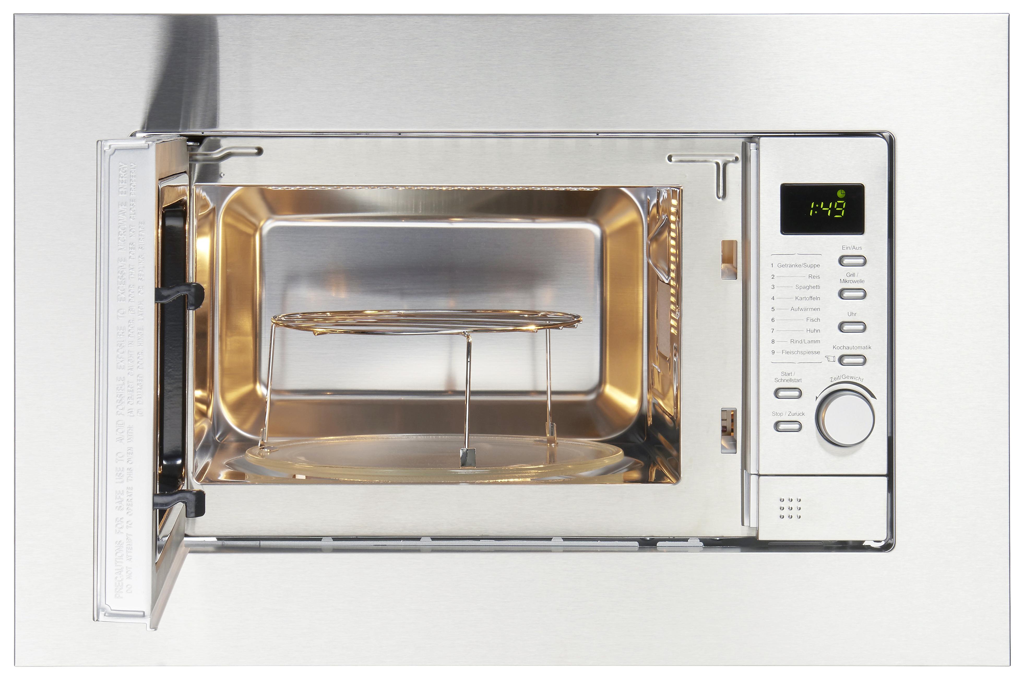 Einbau-mikrowelle Mw800.8-20g Eb 800 W B: 59,5 Cm 6 Stufen - Edelstahlfarben, Basics, Metall (59,50/39/35,40cm) - PKM