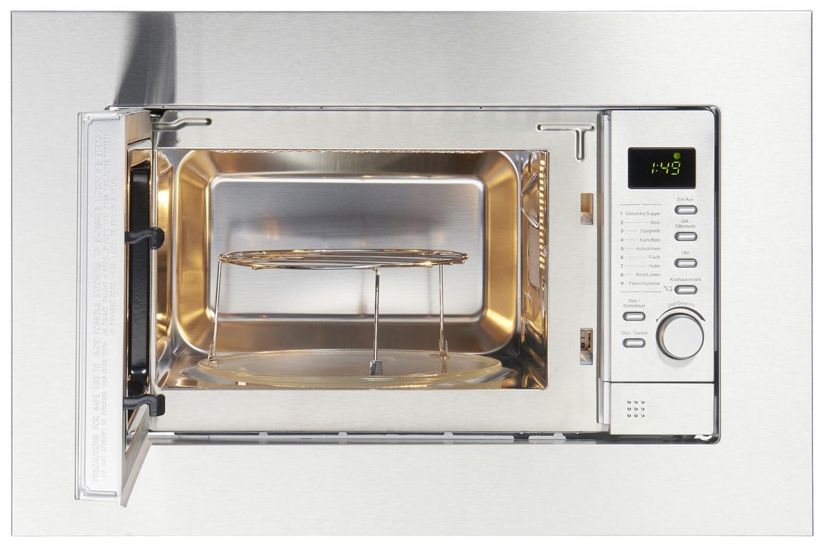 Einbau-Mikrowelle MW800.8-20g Eb 800 W B: 59,5 cm 6 Stufen - Edelstahlfarben, Basics, Metall (59,50/39/35,40cm) - PKM