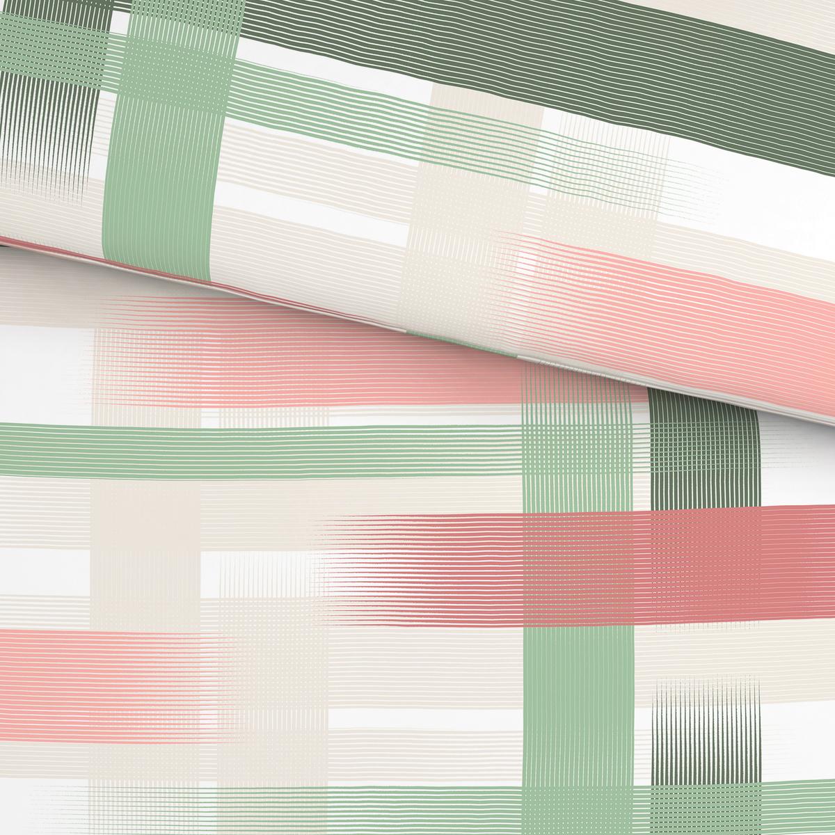 Bettwäsche Elisabeth - Rosa/Grün, MODERN, Textil - Luca Bessoni