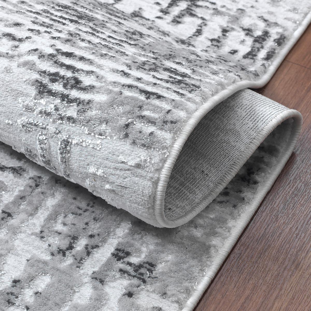 Webteppich Harmony - Hellgrau, LIFESTYLE, Textil (160/220cm)