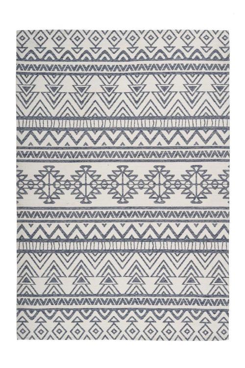 Webteppich Anthrazit/creme Yoga 80x150 Cm - Anthrazit/Creme, Basics, Textil (80/150cm) - Kayoom